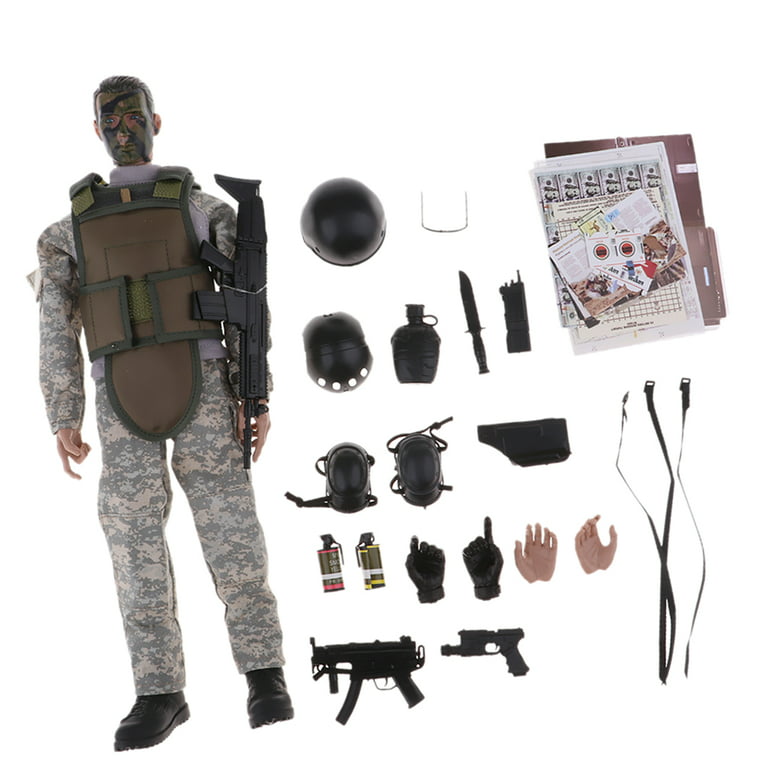 1/6 Scale Soldier Model Accessories Hand Carried Bag Travel Bag Weapons Bag